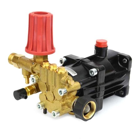 INTERSTATE PNEUMATICS 6.5HP Pressure Washer Axial Piston Pump (Horizontal) For 3/4" Key Shaft Gasoline Engine, 3000 PSI PW5200